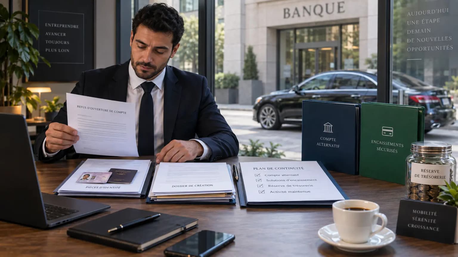 Refus de compte professionnel VTC : protéger la création et les encaissements